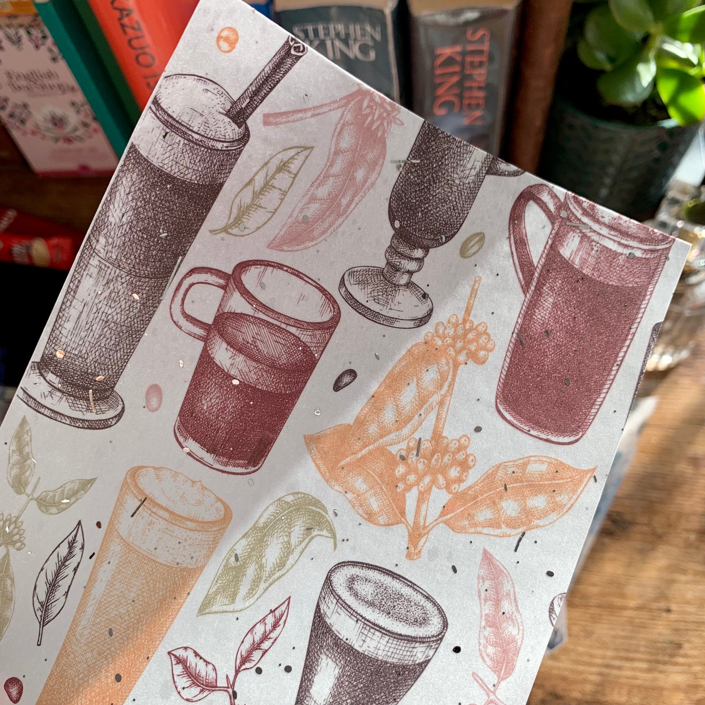 Silver Foiled Watercolour Coffee Cups Planner Dashboard - Brown Sugar ☕️