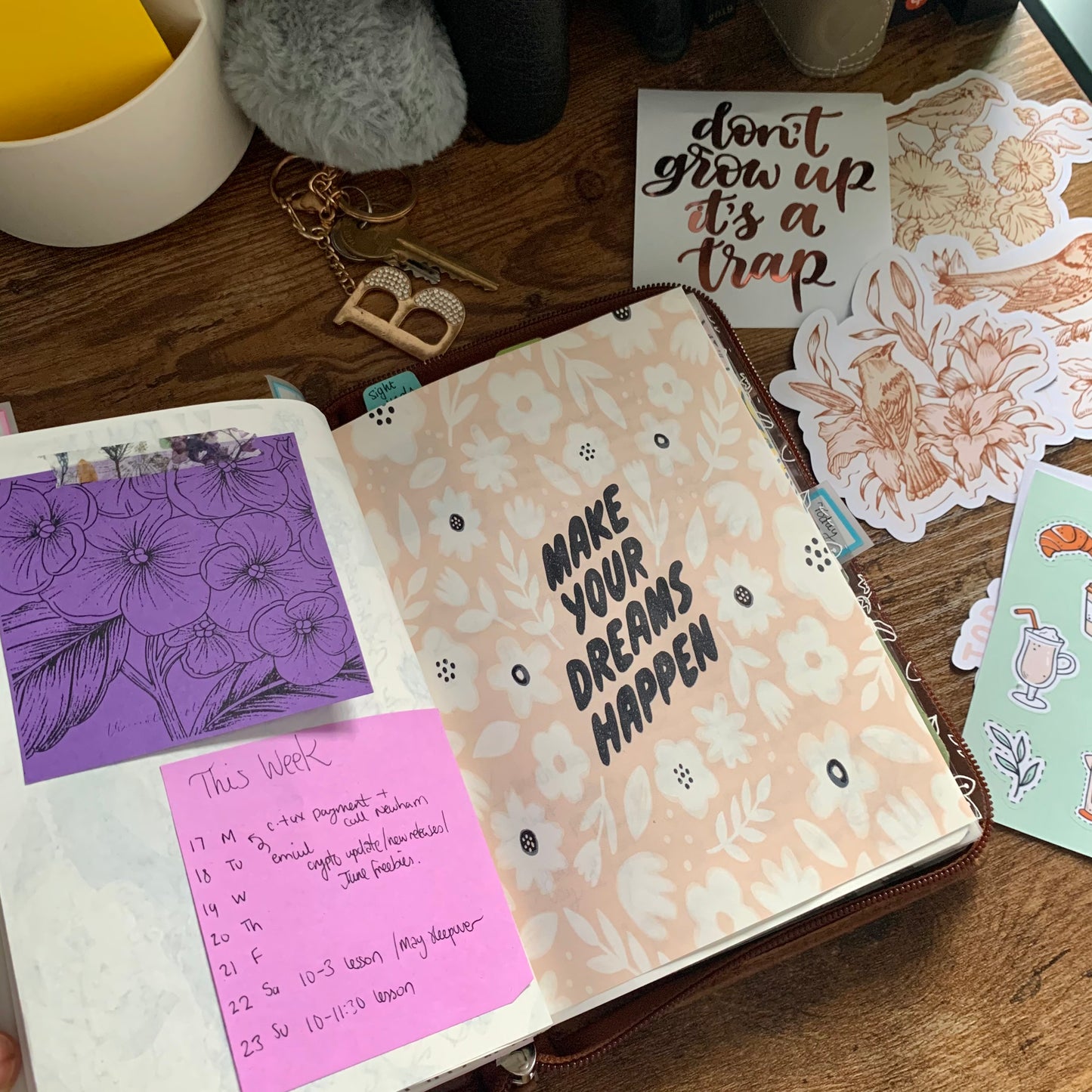Printed Tomoe River Paper Planner Dashboards- Make your dreams happen