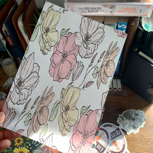 Pastel Pink, Yellow & Blue Floral Planner Dashboard - Sweet Pea