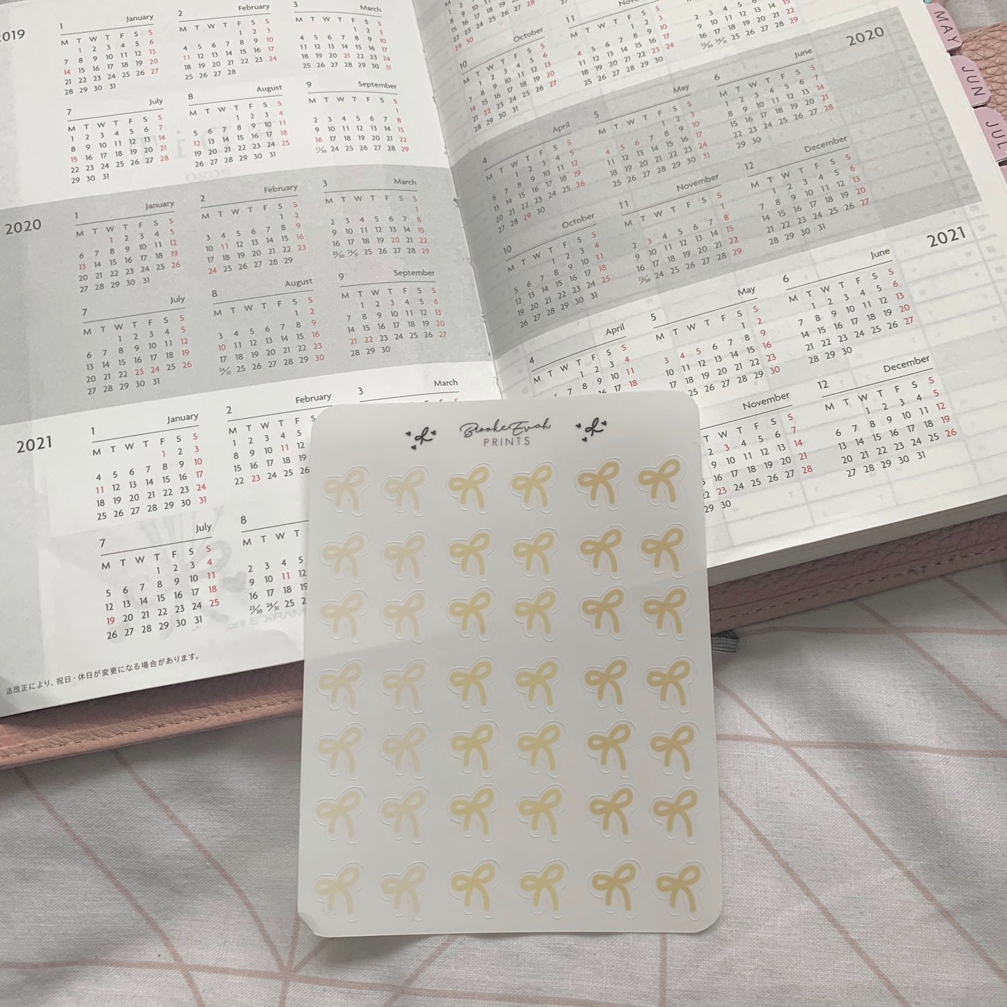 Transparent Clear Bow Stickers