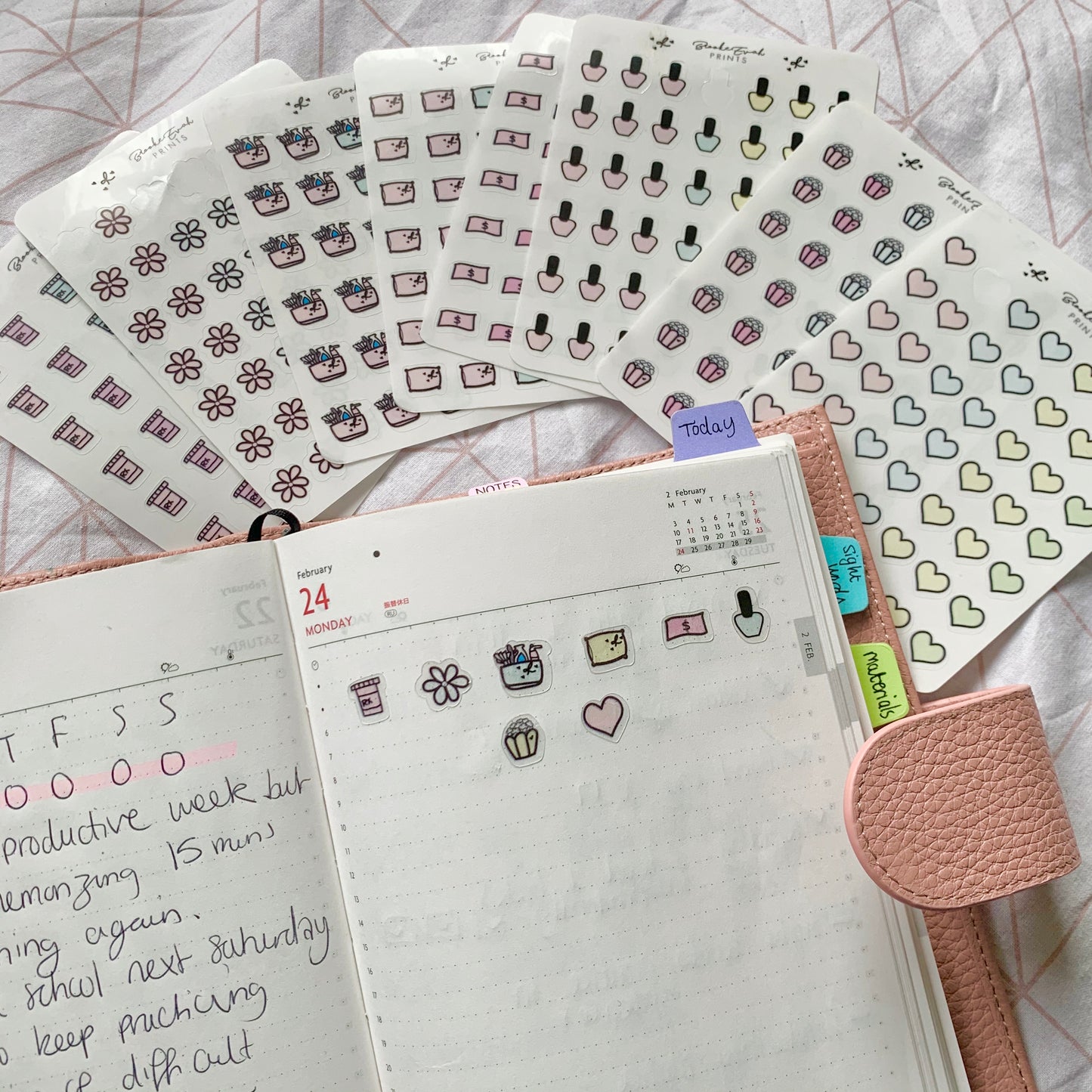 Transparent Nail Polish Doodle Stickers