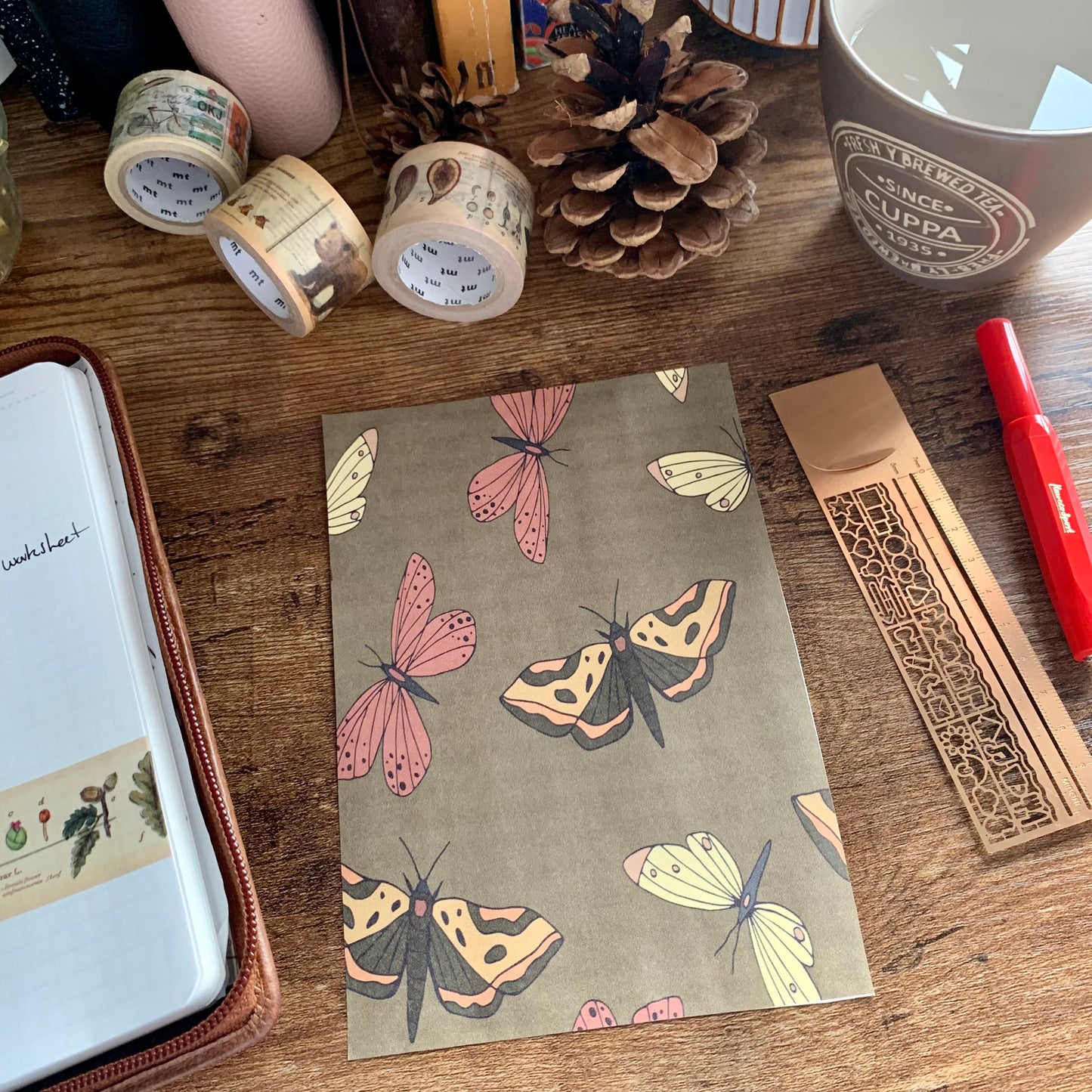 Printed Tomoe River Paper Planner Dashboards- Serenity