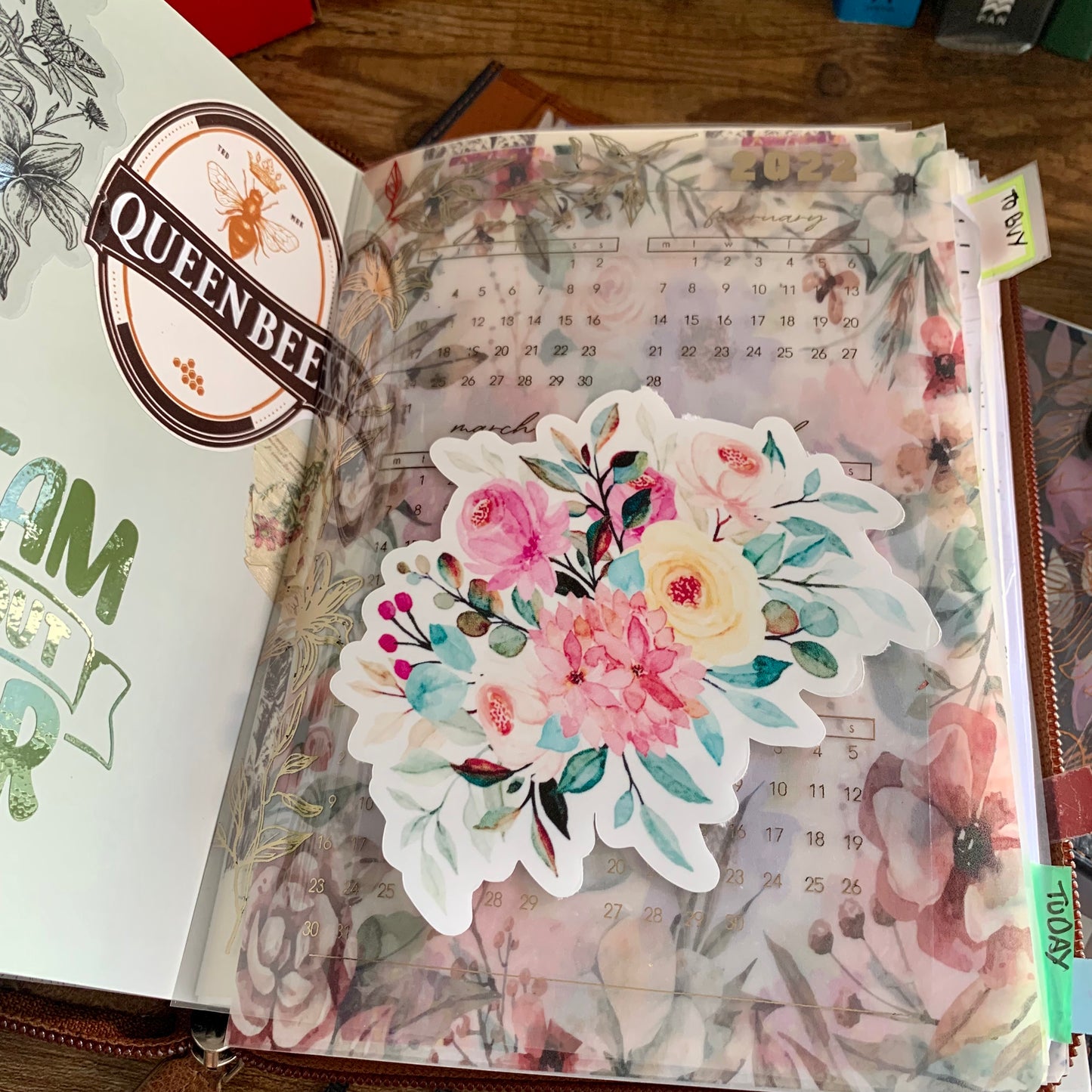 Clear Floral Sticker Flake - Antonia 💐