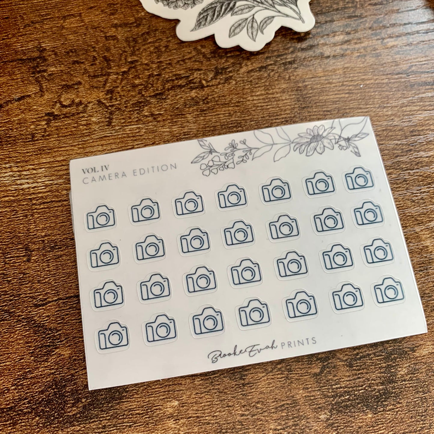 mini Minimal Camera Icon Stickers