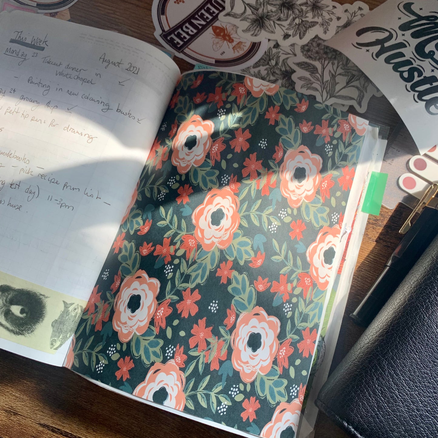 Pretty Emerald Floral Planner Dashboard - Emily