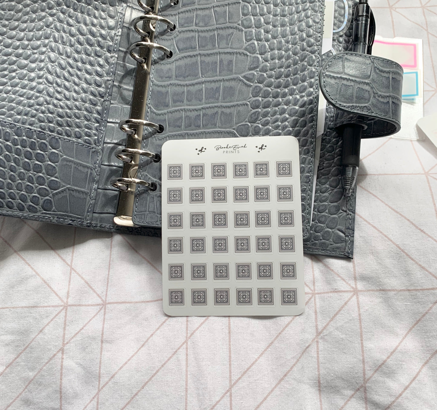 Transparent Decorative Cube Stickers