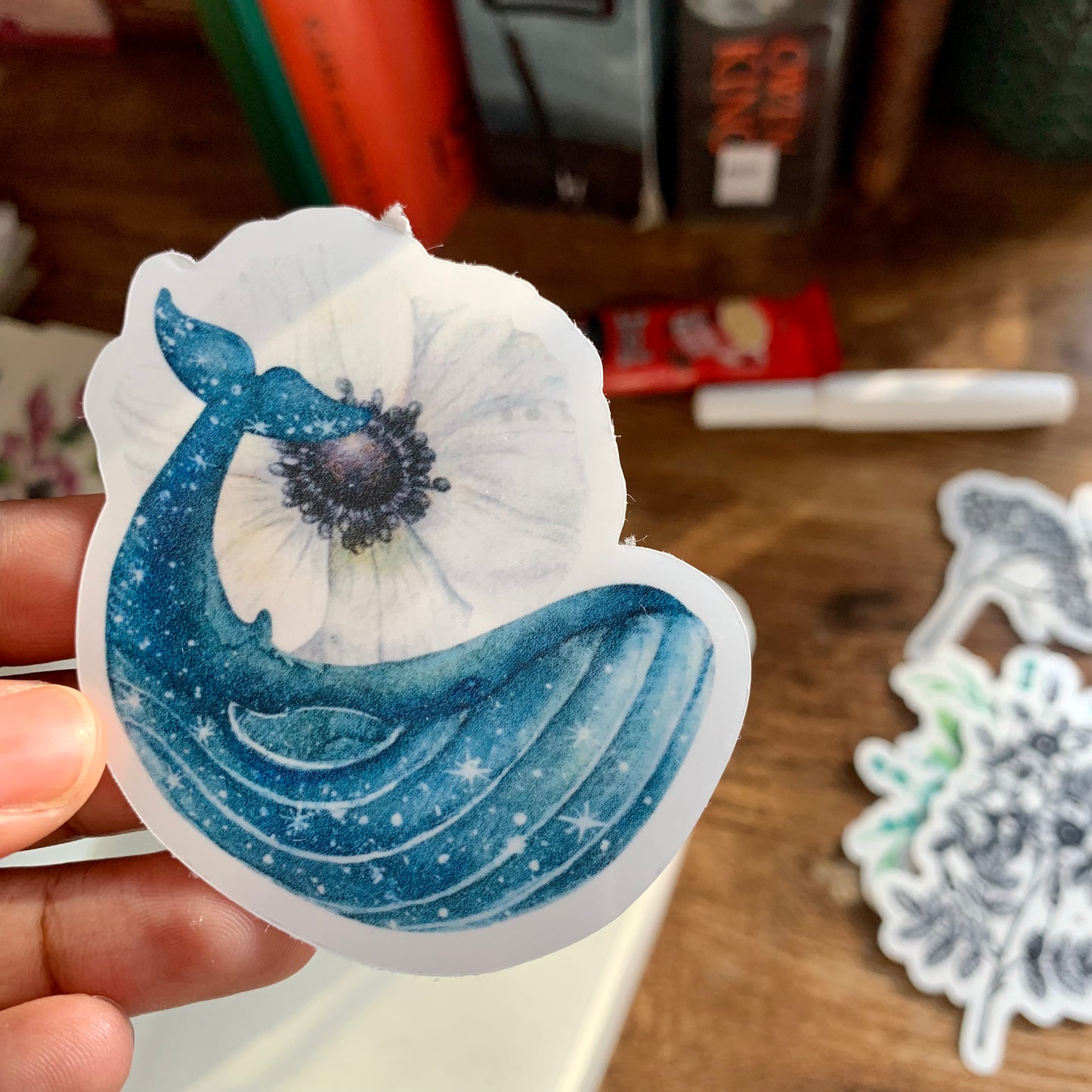 Blue Whale Sticker Flake - Hope ✨