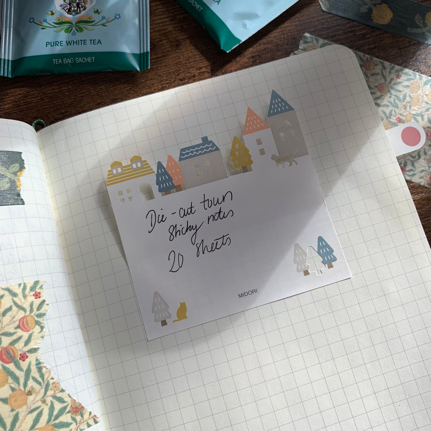 Midori Sticky Notes Die-Cut Town