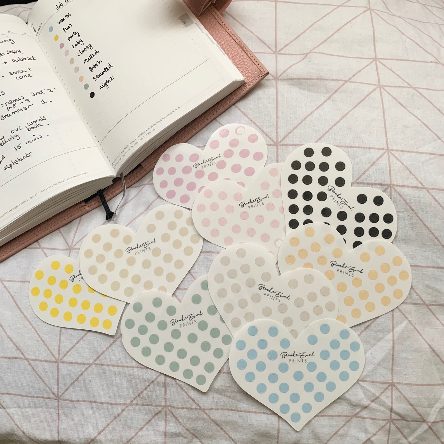 Dot Sticker Heart Flakes