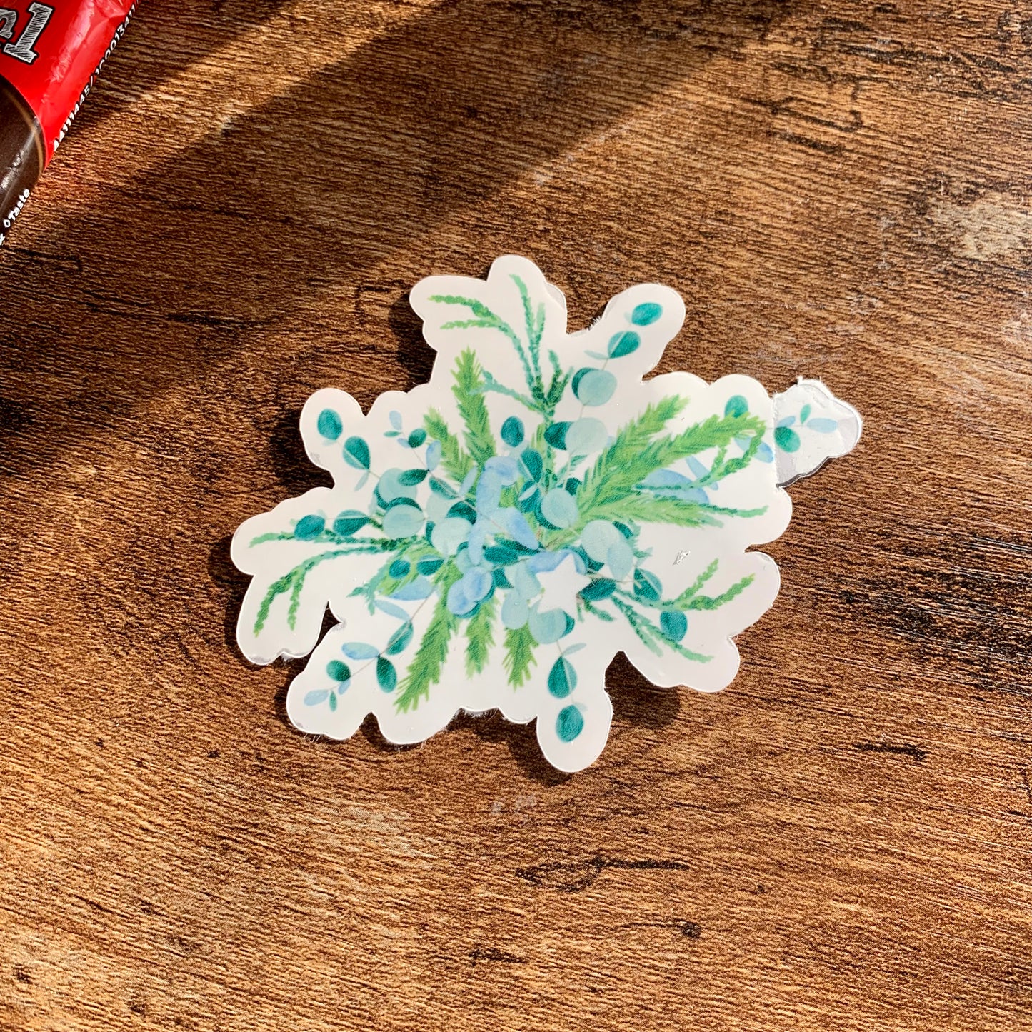 Blue & Green Water color Eucalyptus Bouquet Sticker Flake - Orphelia ✨