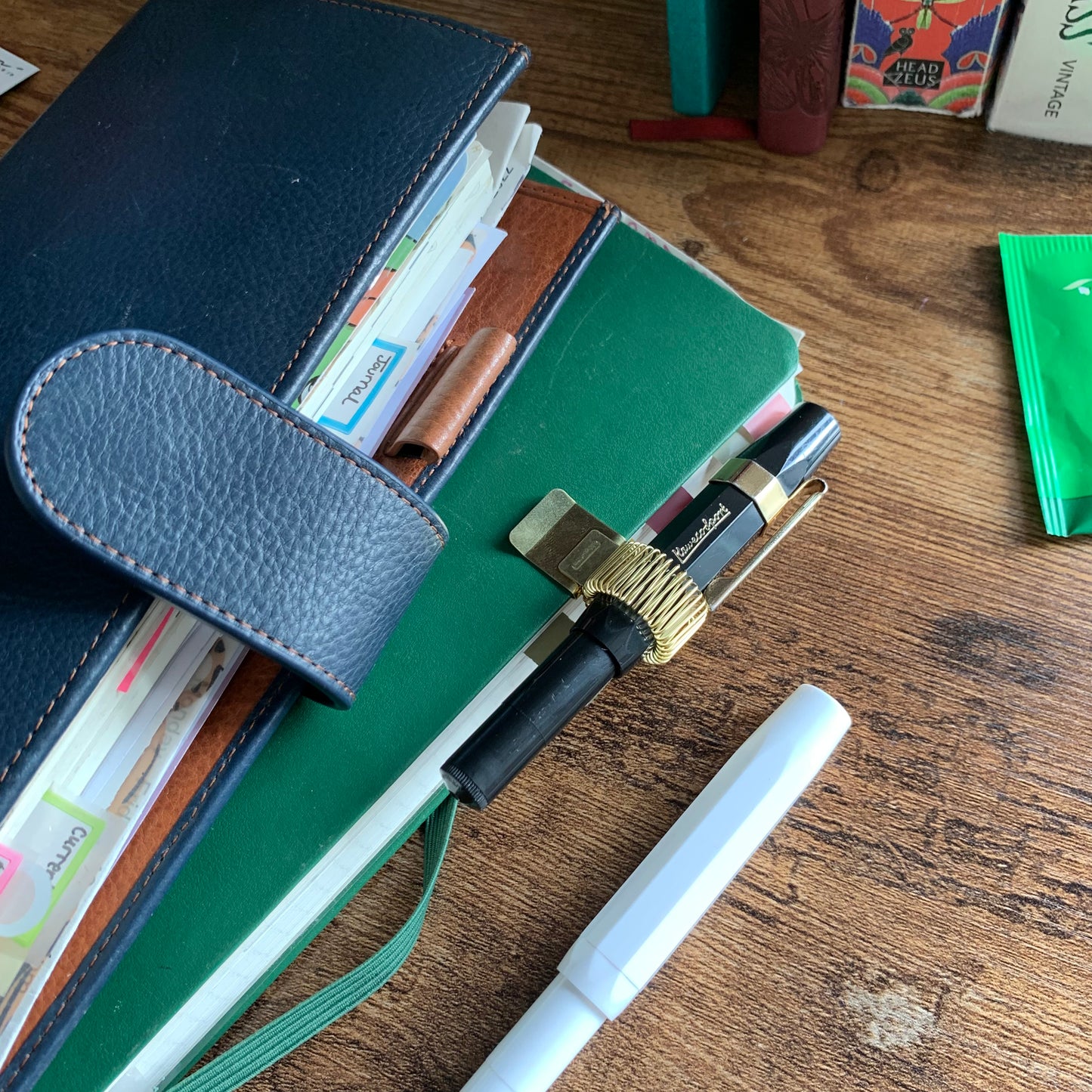 Midori Gold Mini Clip Pen Holder