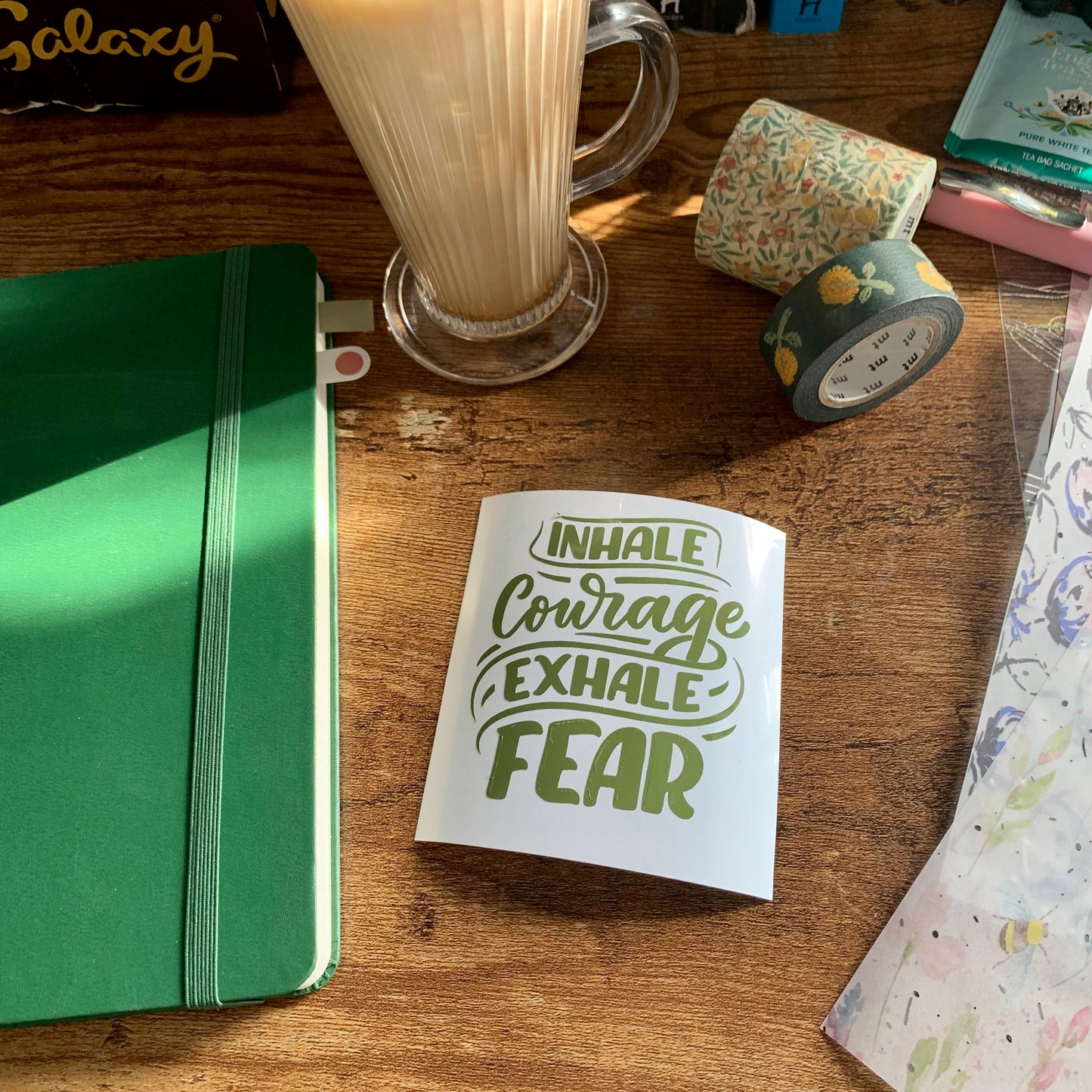 Inhale Courage Exhale Fear Vinyl - First Blooms Collection
