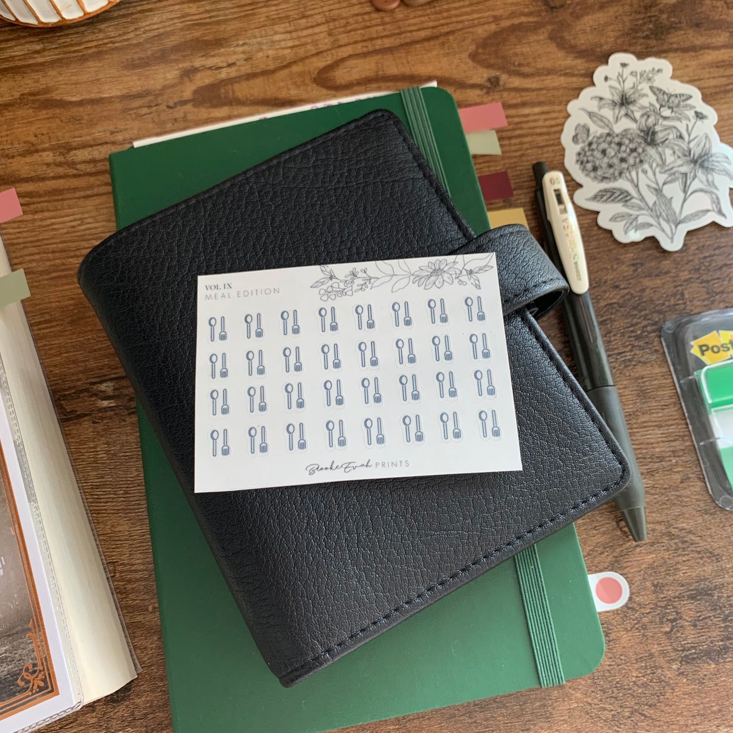 mini Minimal Meal Icon Stickers