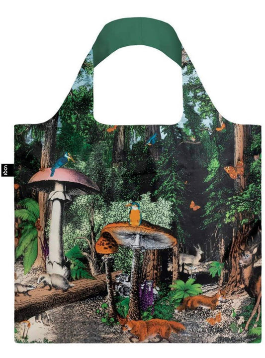 LOQI Reusable Shopping Bag - Black Forest