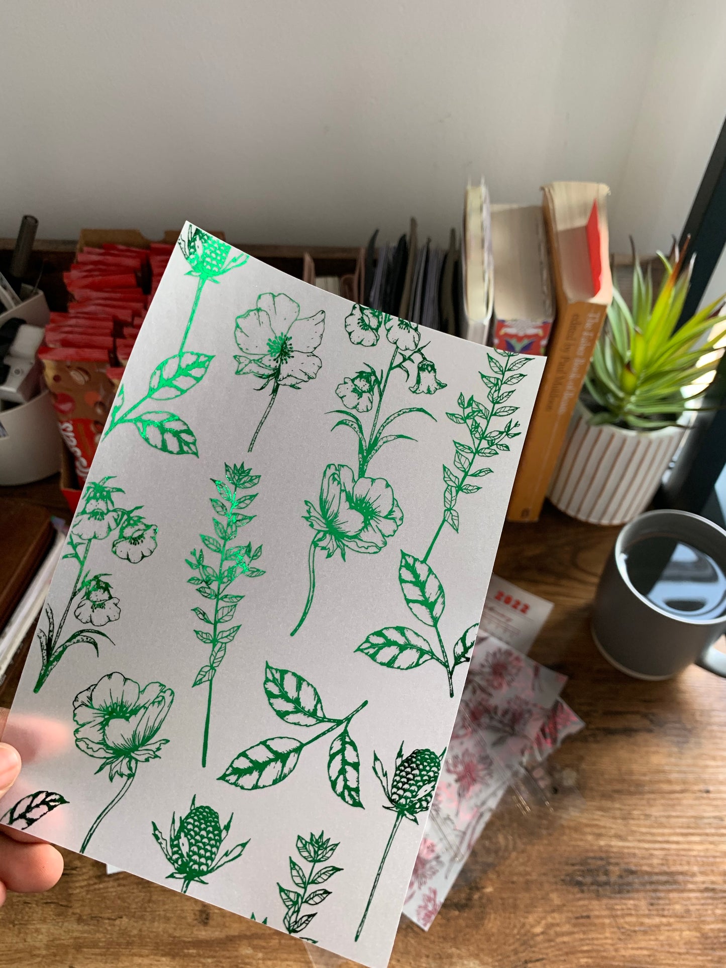 Printed Vellum X Acetate Planner Dashboard- Amelia Emerald