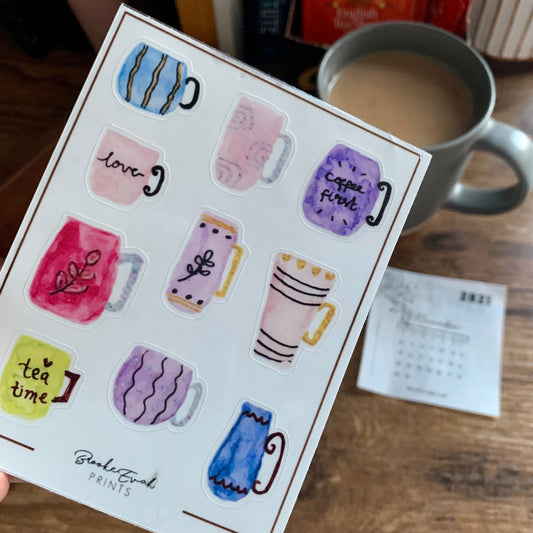 Clear Mug Stickers