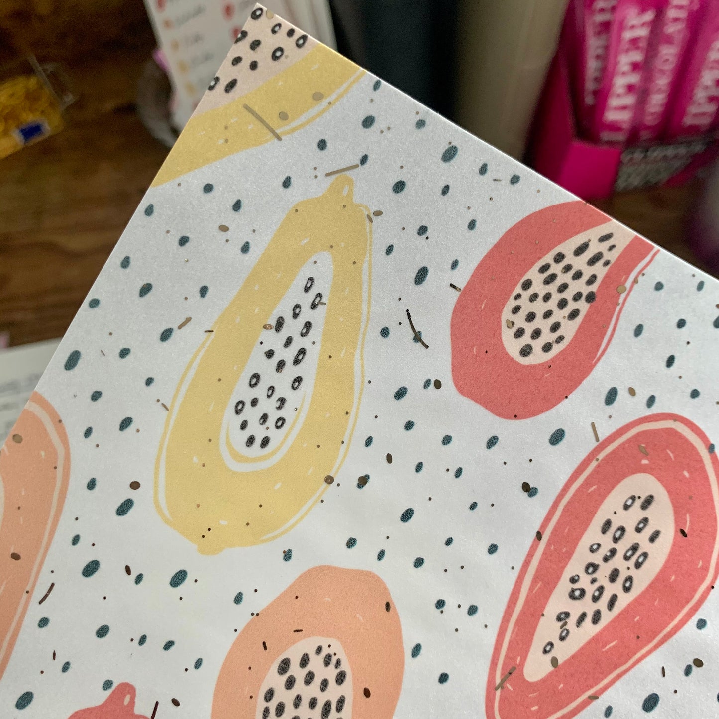 Printed Foiled Vellum Planner Dashboard- Juicy Papaya
