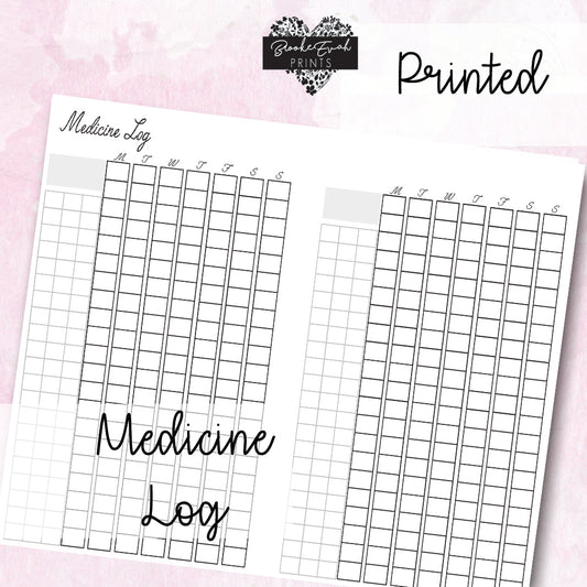 Medicine Log - BrookeEvahPrints