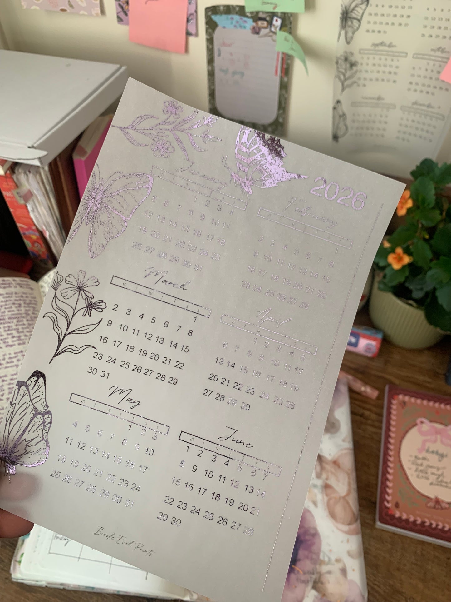 Black Friday Freebie 2 💖✨ A5 2026 Vellum Foiled Calendar