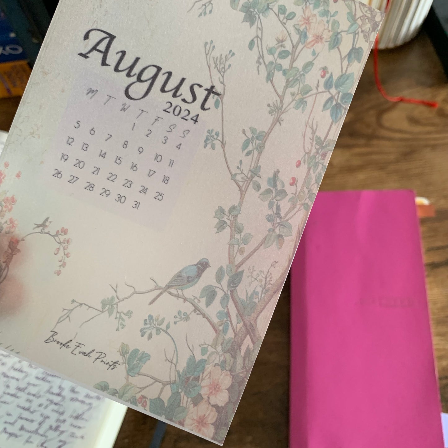 FREE download August 2024 Calendar Card