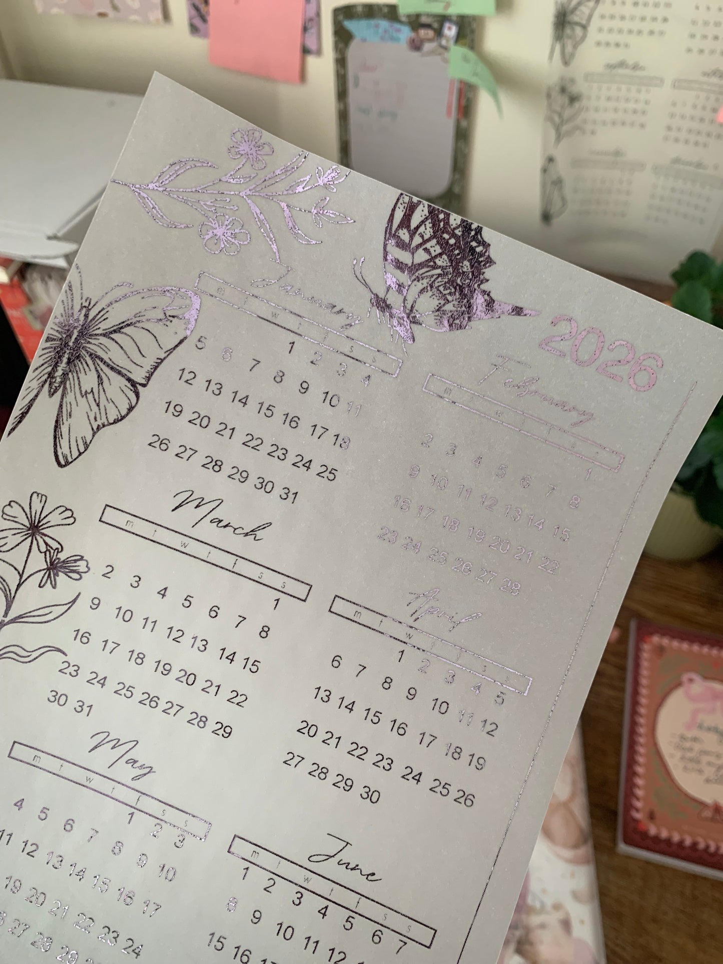 Black Friday Freebie 2 💖✨ A5 2026 Vellum Foiled Calendar