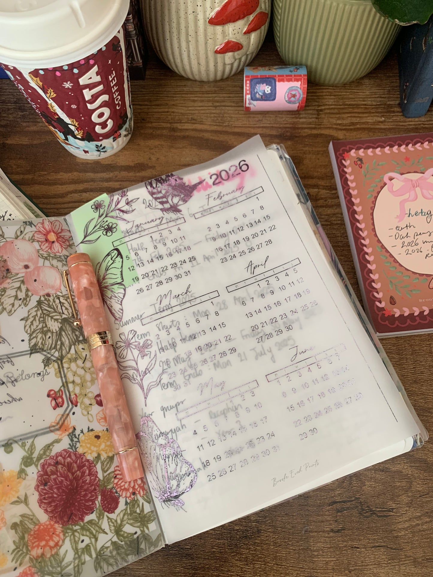 Black Friday Freebie 2 💖✨ A5 2026 Vellum Foiled Calendar