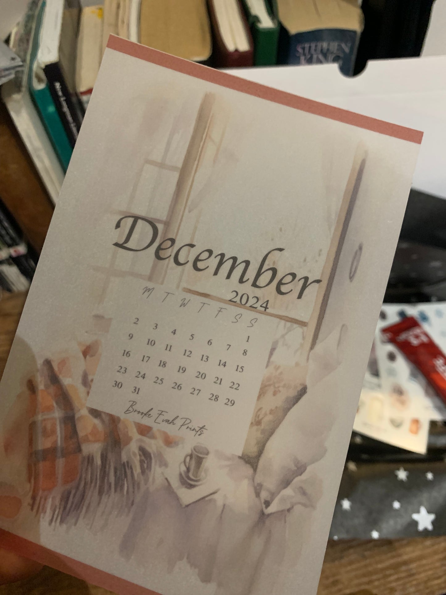 FREE download December 2024 Calendar Card