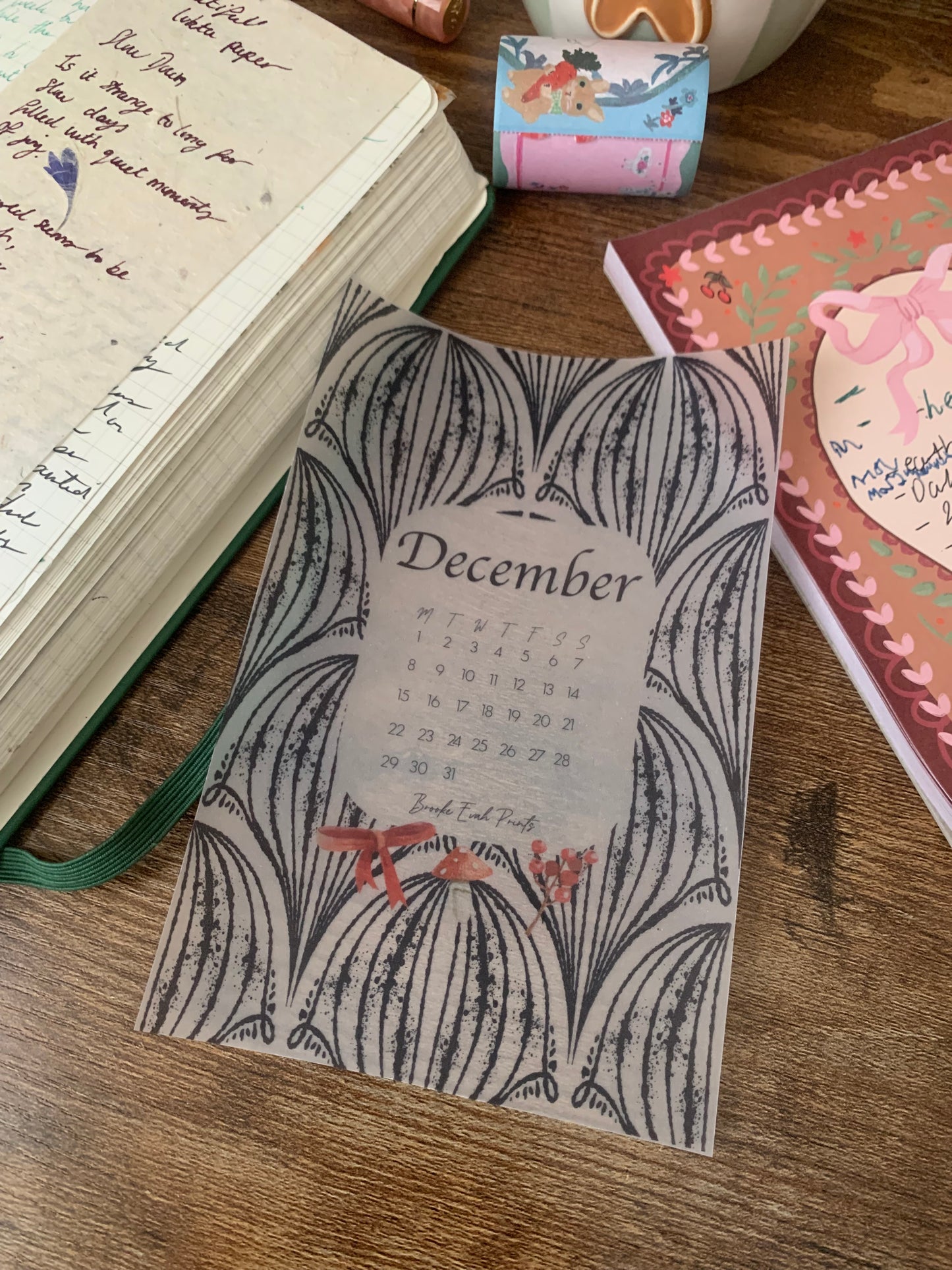FREE download December 2025 Calendar Card