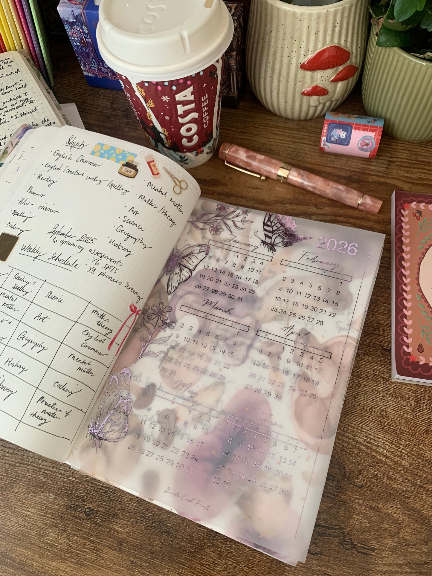 Black Friday Freebie 2 💖✨ A5 2026 Vellum Foiled Calendar