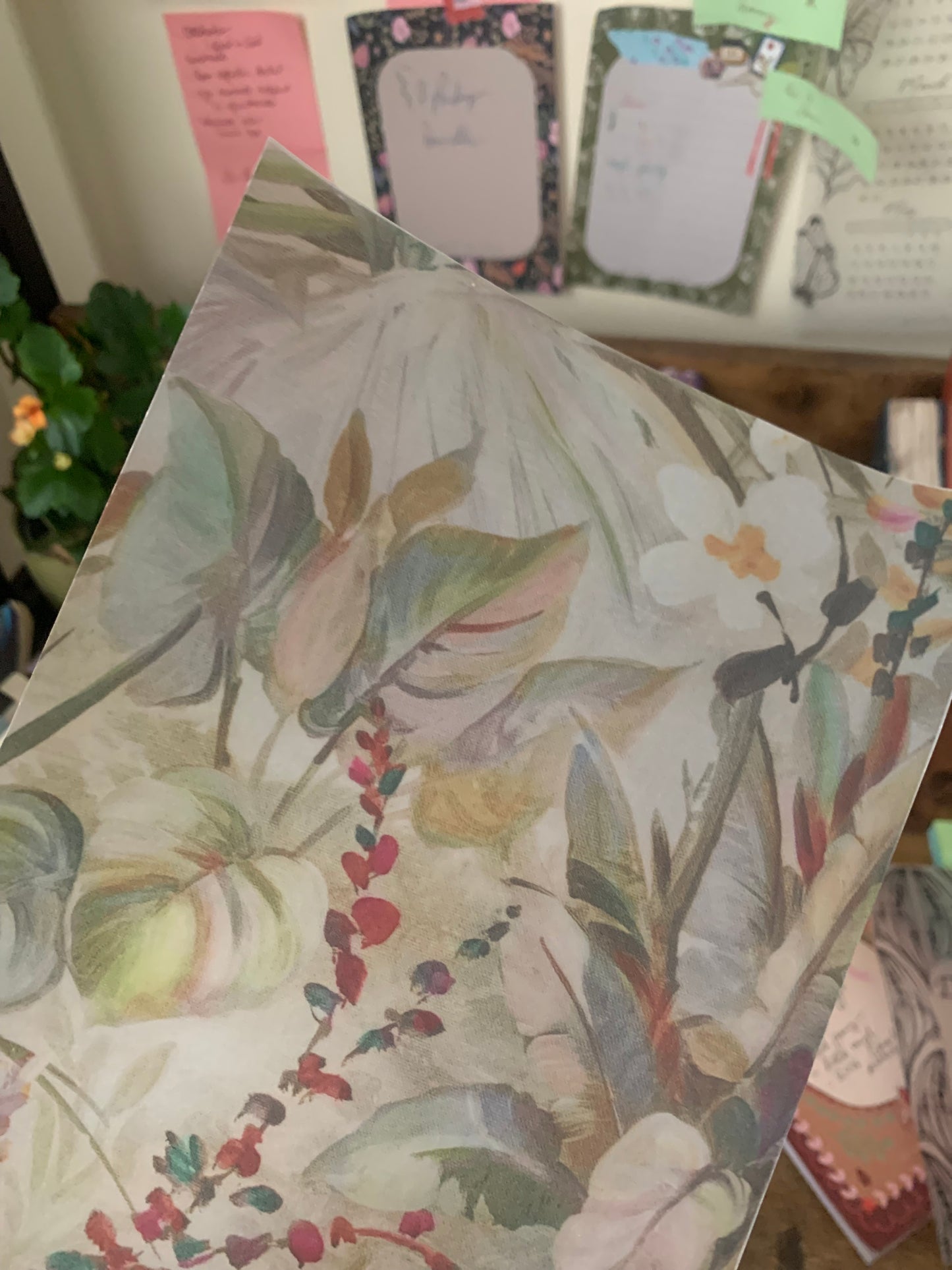 Abstract Delicate Oil Painting Cover Page for Journal or Planner - Scrapbooking Paper - Amelie