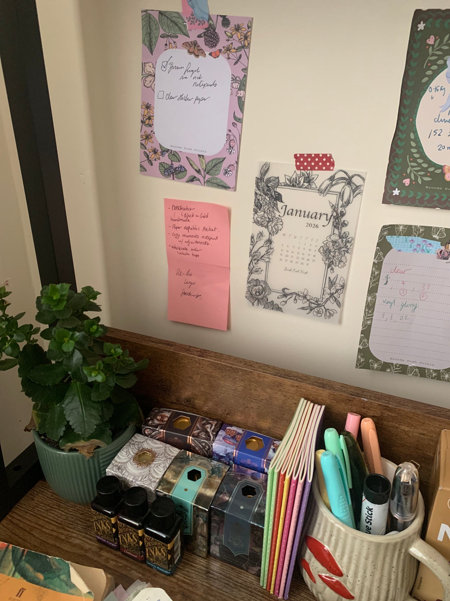 FREE download January 2026 Calendar Card