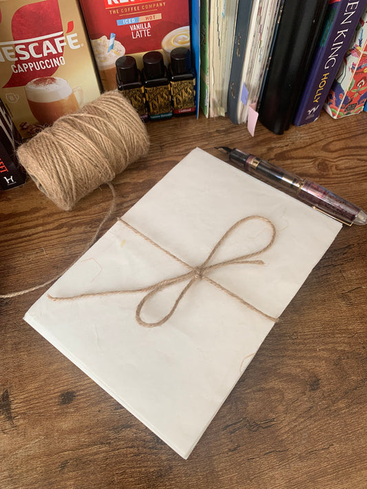 Mulberry Paper - 10 Sheets of A5 Natural Textured Washi Paper