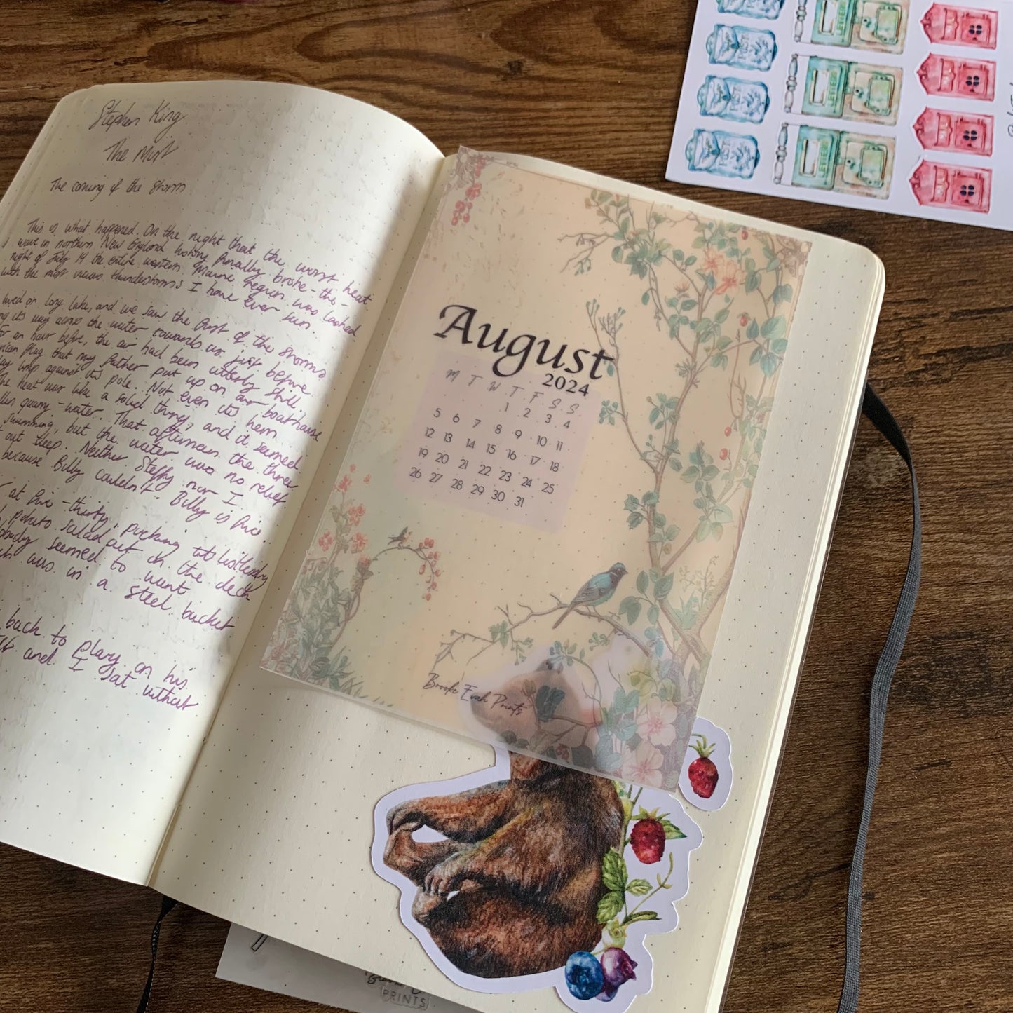 FREE download August 2024 Calendar Card