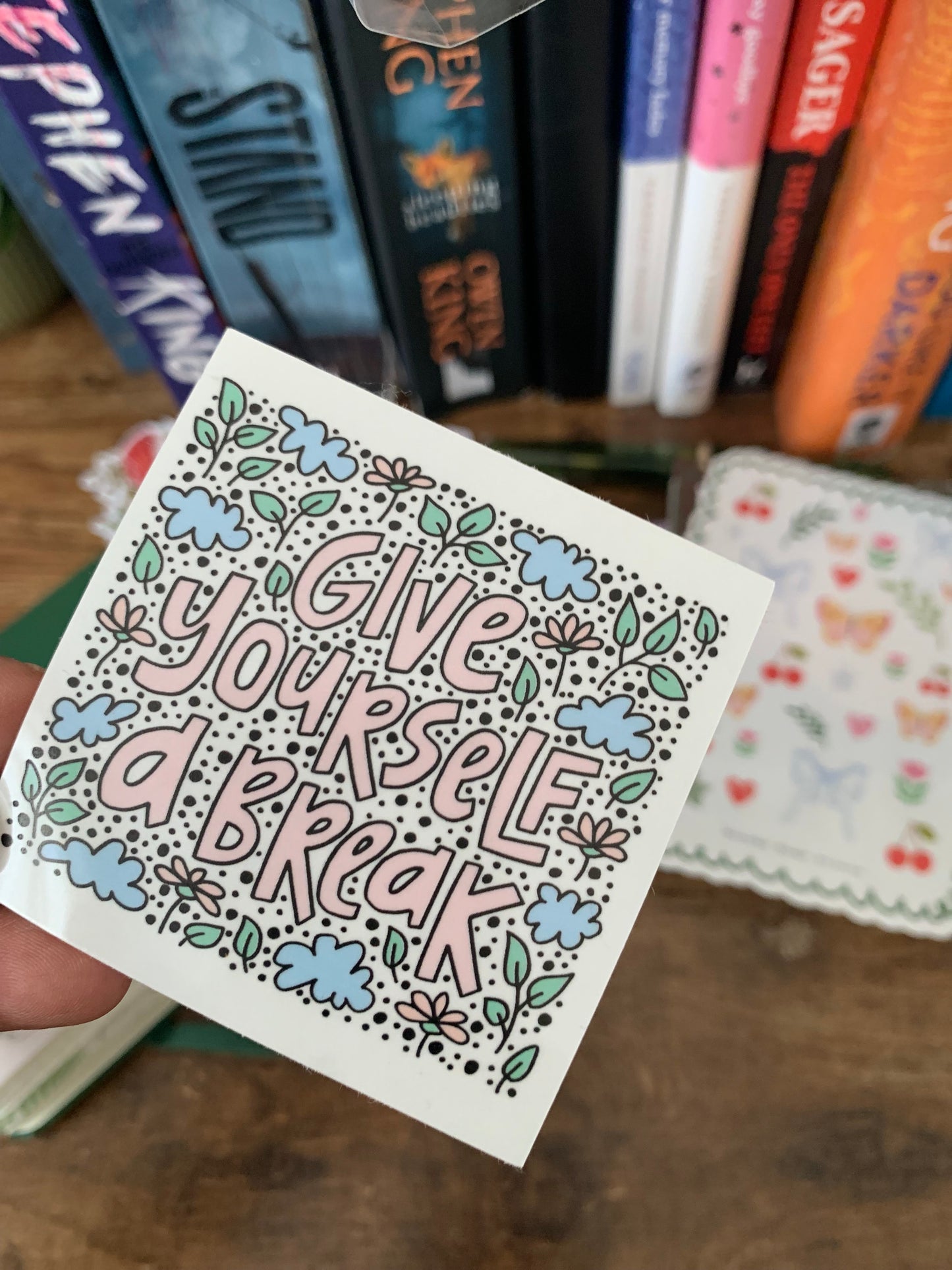Premium Positive Vibes + Self Love Sticker Flakes - Pack of 4