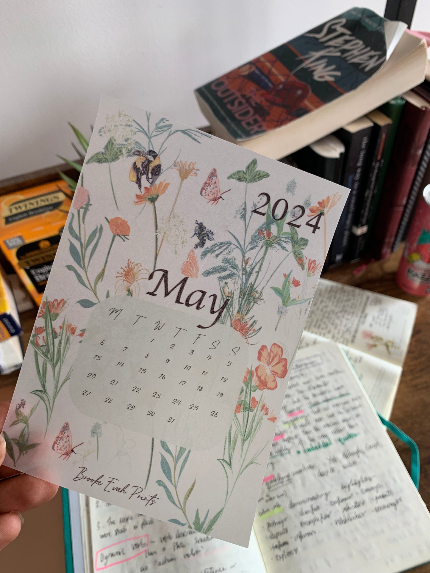 FREE download MAY 2024 Calendar Card