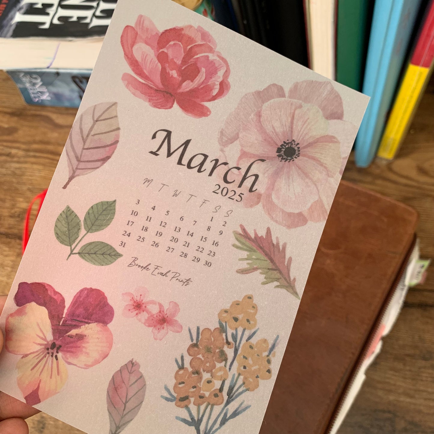 FREE download March 2025 Calendar Card