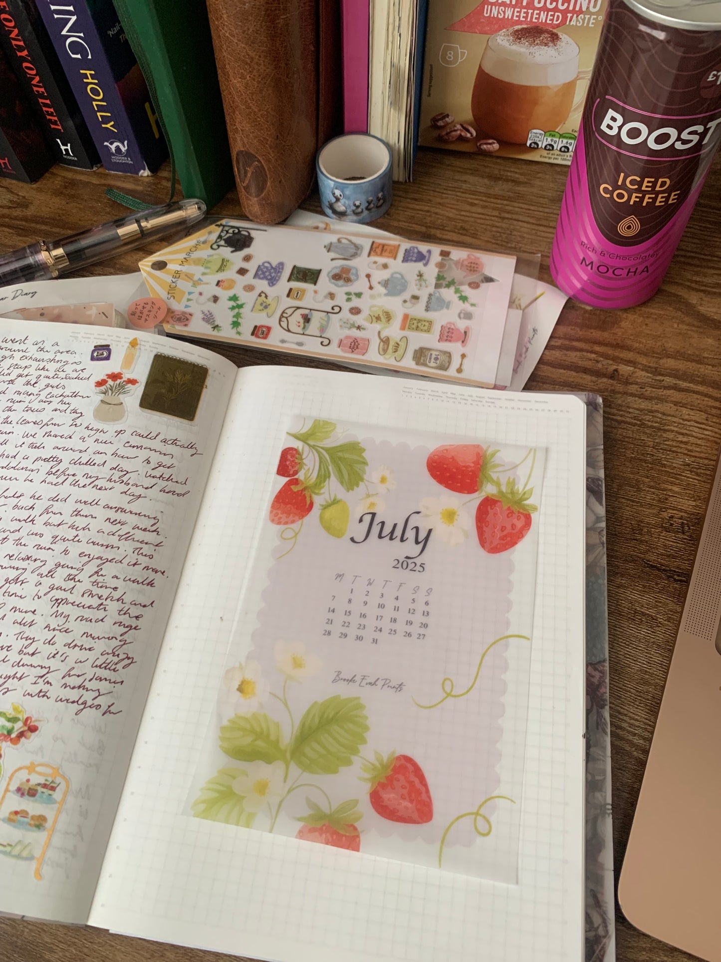 FREE download July 2025 Calendar Card