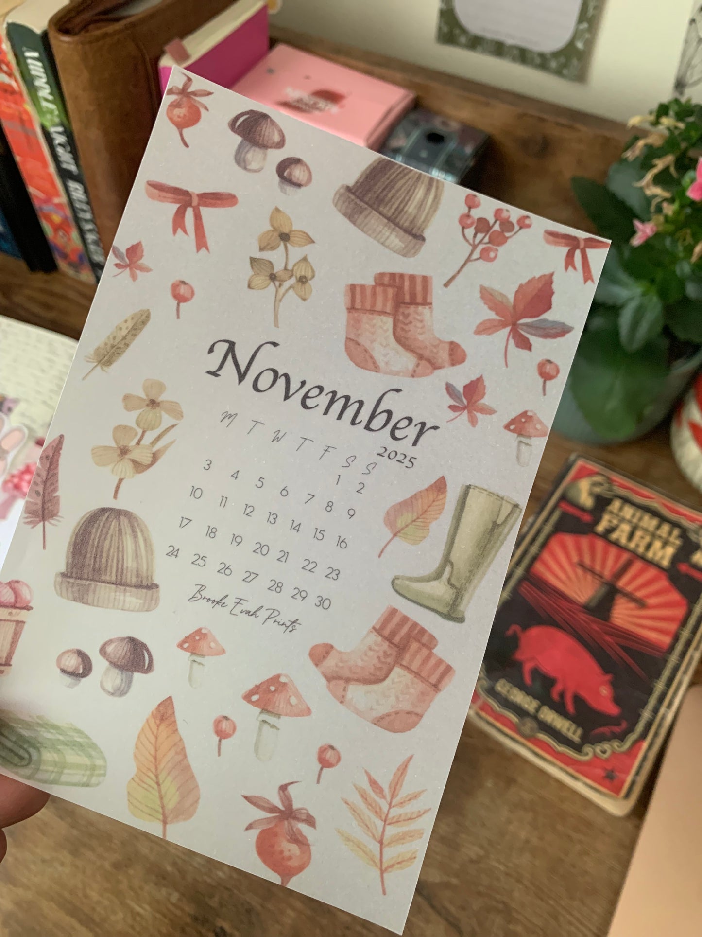 FREE download November 2025 Calendar Card