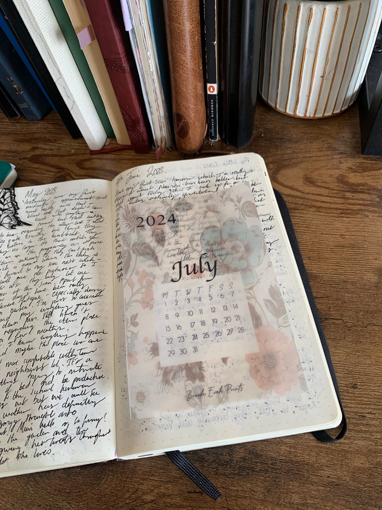 FREE download July 2024 Calendar Card