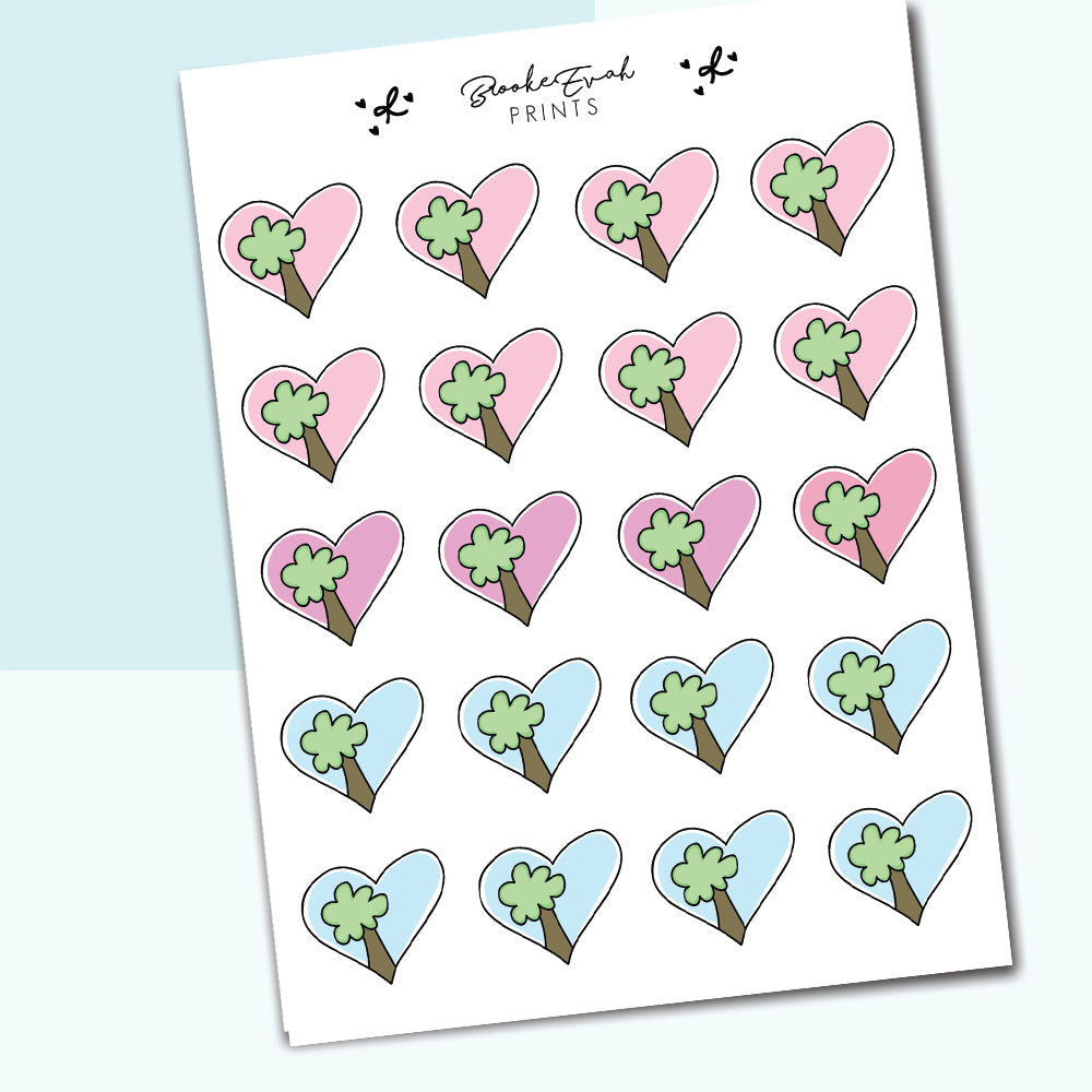 Park Heart Stickers- BEP04 - BrookeEvahPrints 