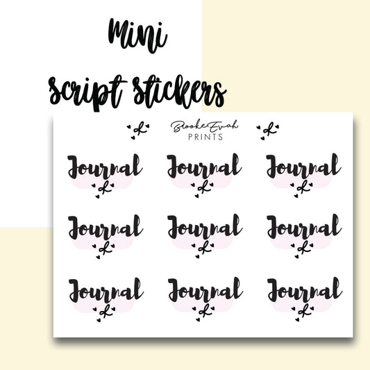 Journal Stickers-  BEPC7