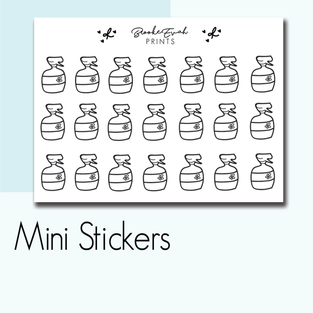 Mini Chore Stickers - BEPM04 - BrookeEvahPrints 