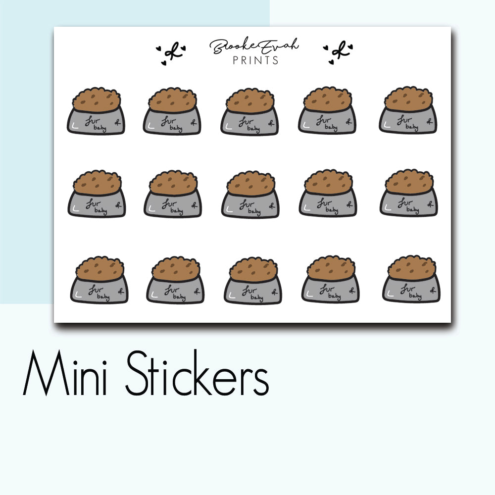 Mini Pet Food Stickers-  BEPM104