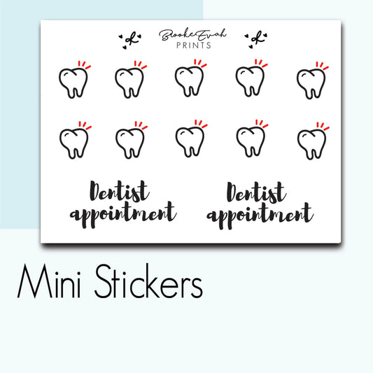 Mini Dentist Stickers-  BEPM112