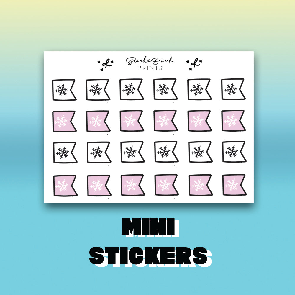 Winter Page Flag Stickers - BEPM120