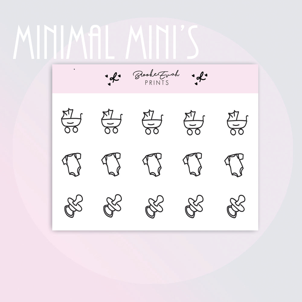 Mini Baby Doodle Stickers-  BEPM147