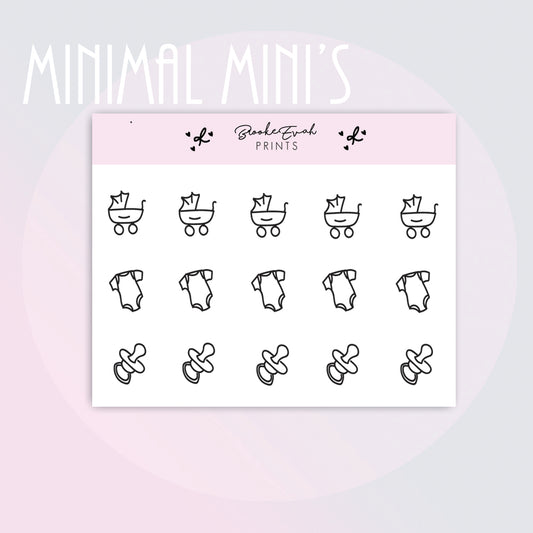 Mini Baby Doodle Stickers-  BEPM147
