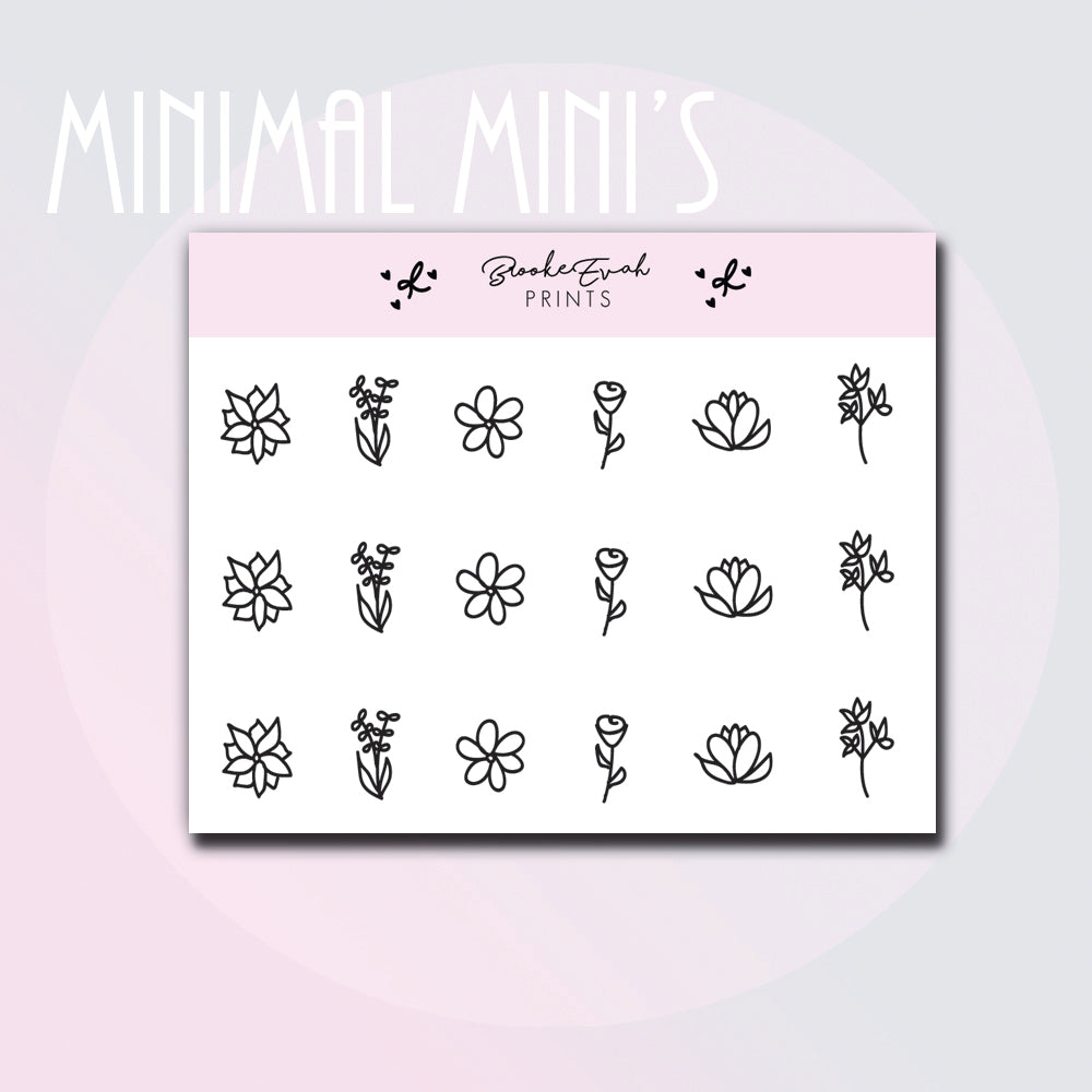 Minimal Floral Doodles -  BEPM168
