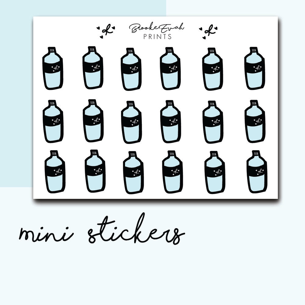 Mini Water Stickers-  BEPM41 - BrookeEvahPrints 