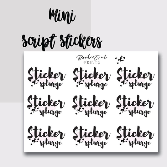 Mini Sticker Splurge Stickers-  BEPM79